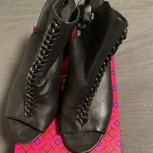 Used Coach open back heels shoes